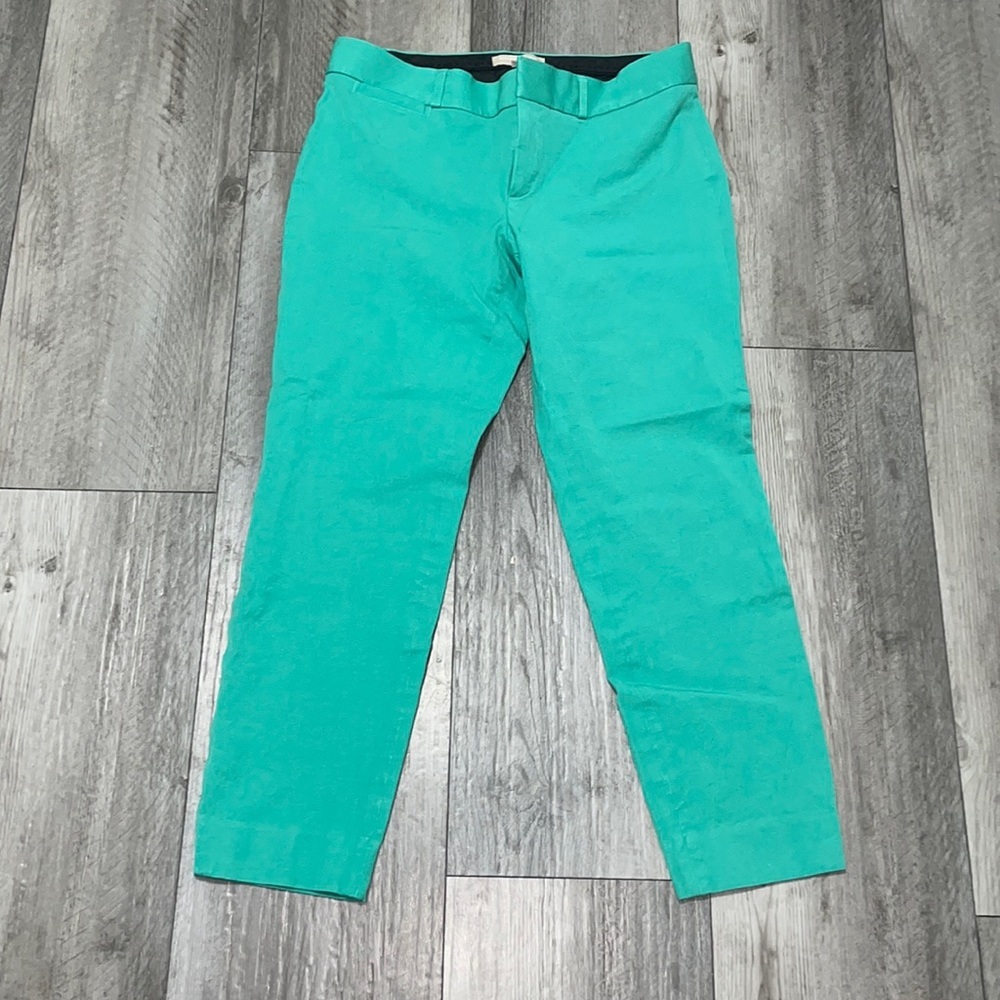 Banana Republic Teal Ankle Cropped Pants